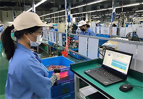 工廠新建立的制造管理可追溯系統運營現場
