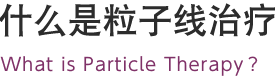 什么是粒子線治療 What is Particle Therapy？