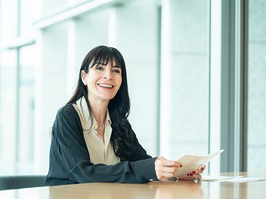 寫真：執行役專務 Chief Sustainability Officer兼CHRO兼人力資源統括本部長兼CDEIO Lorena Dellagiovanna